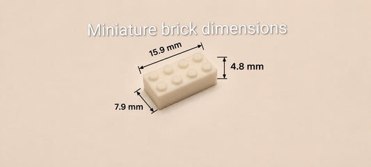 100 2x4 Miniature building bricks (small size)