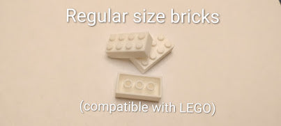 50 2x4 regular size bricks (compatible with leading brands)