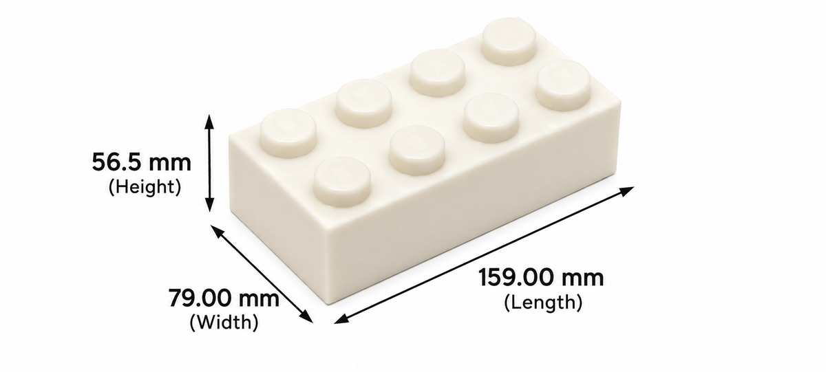 2x4 Mega bricks (our largest size!)