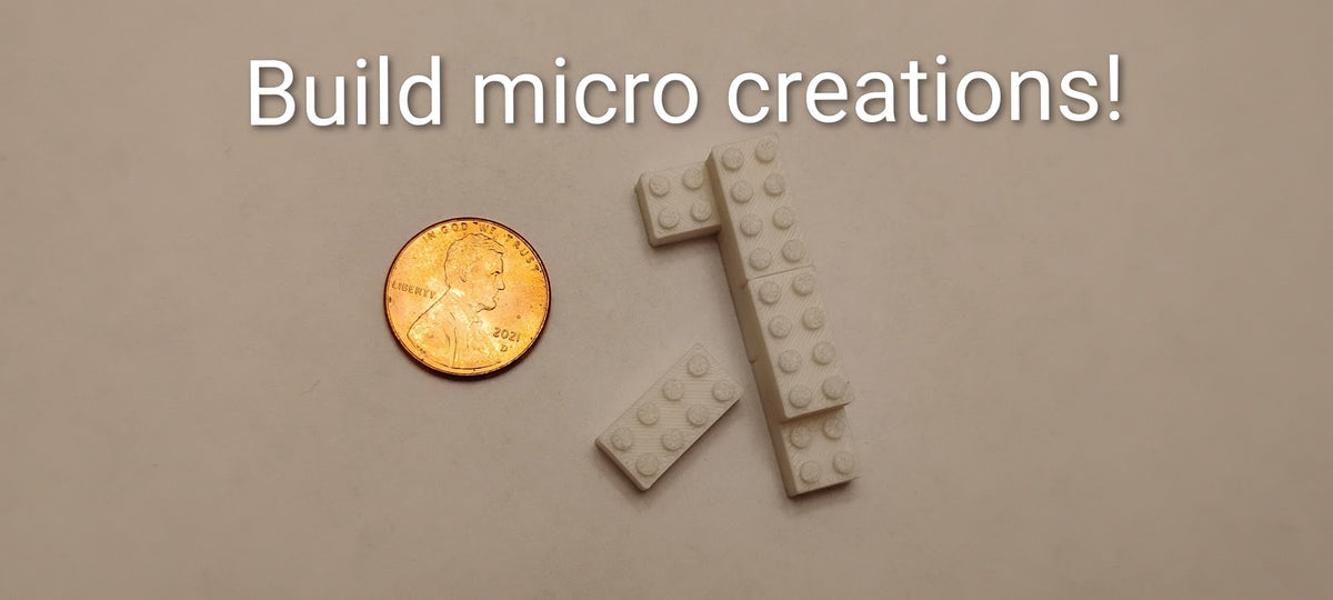 100 2x4 Miniature building bricks (small size)