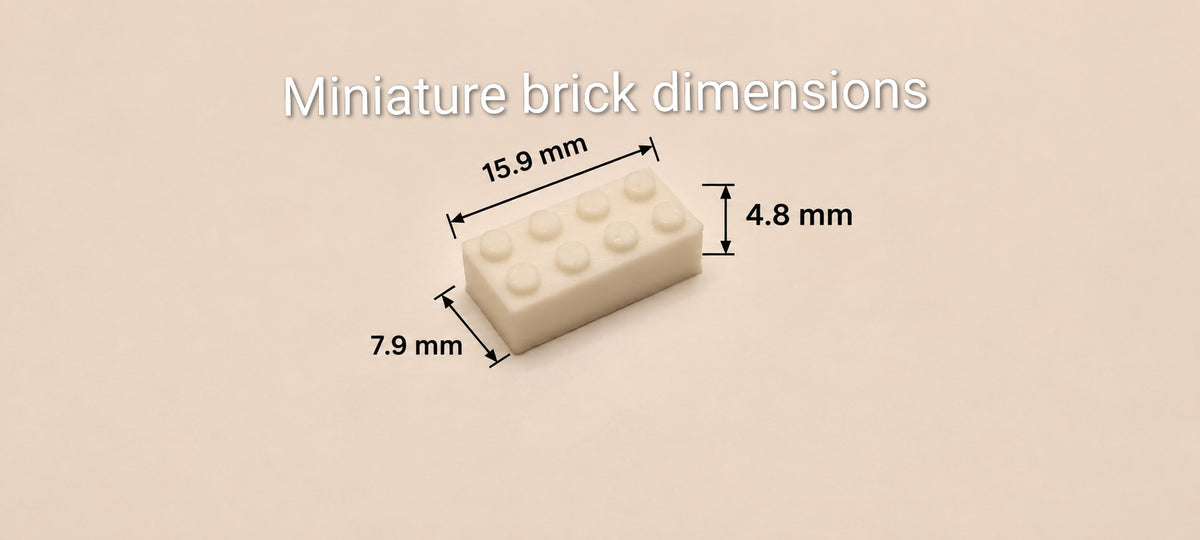 100 2x4 Miniature building bricks (small size)